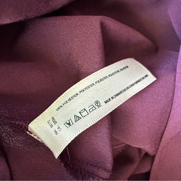 Anthropologie E by Eloise Breakfast in Bed Lounge Wine Pants Size M - Picture 11 of 13